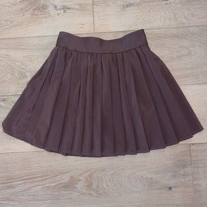 Brown pleated skirt size XS